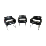 J-A Motte, set of 3 armchairs 773