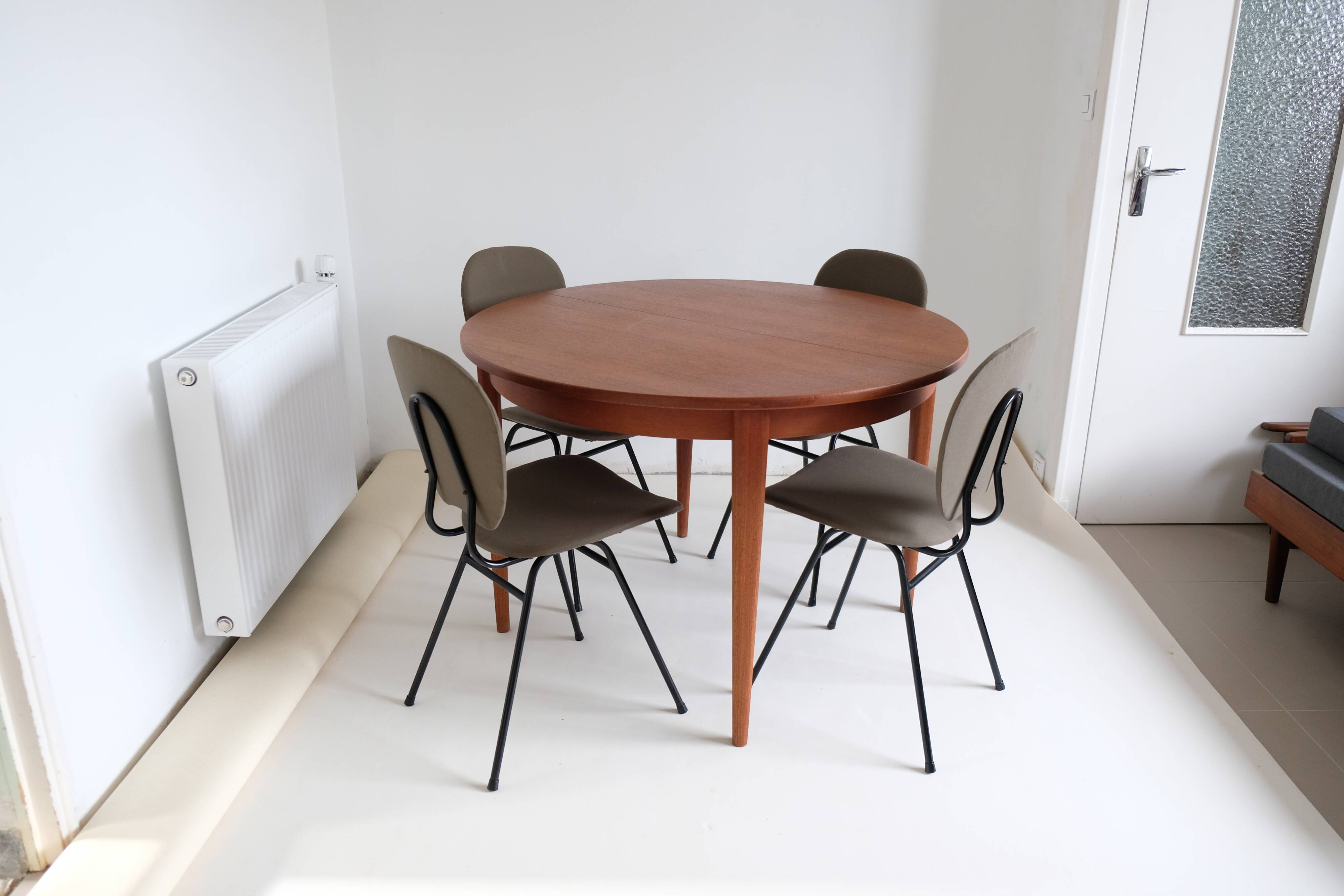 Table ronde extensible en teck