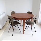 Table ronde extensible en teck