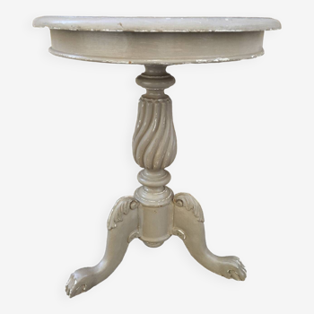 Empire lion paw pedestal table