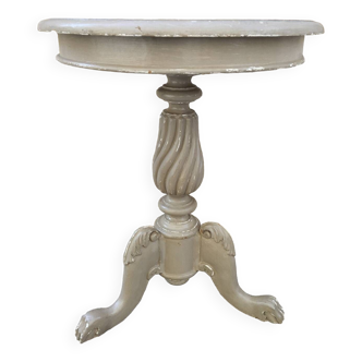 Empire lion paw pedestal table