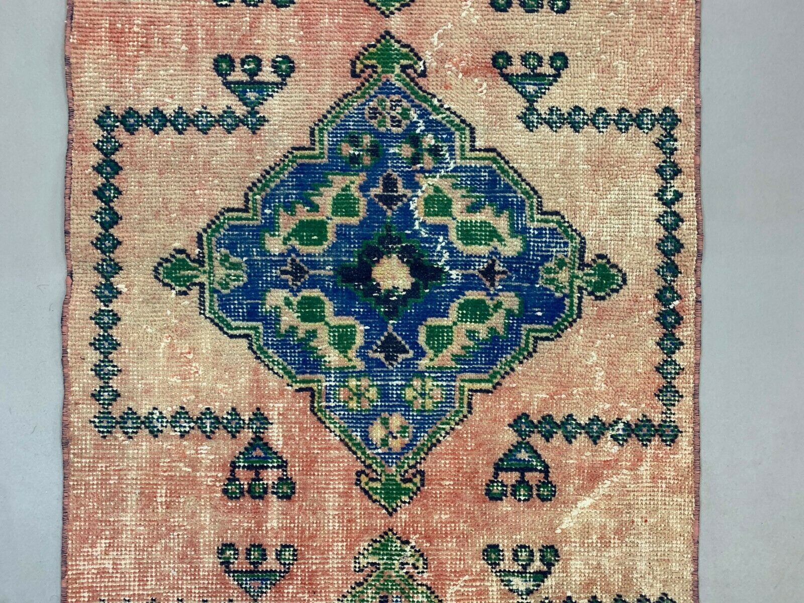 Tapis turc 360x79 cm laine vintage