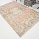 5x9 Red Soft Color Pastel Classic Turkish Area Rug, 161x271Cm SK 4879