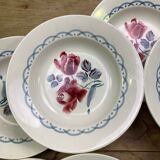 Lot of 10 soup plates Digoin model Cannes