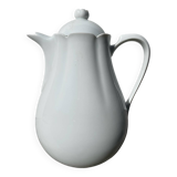 Plain white porcelain teapot