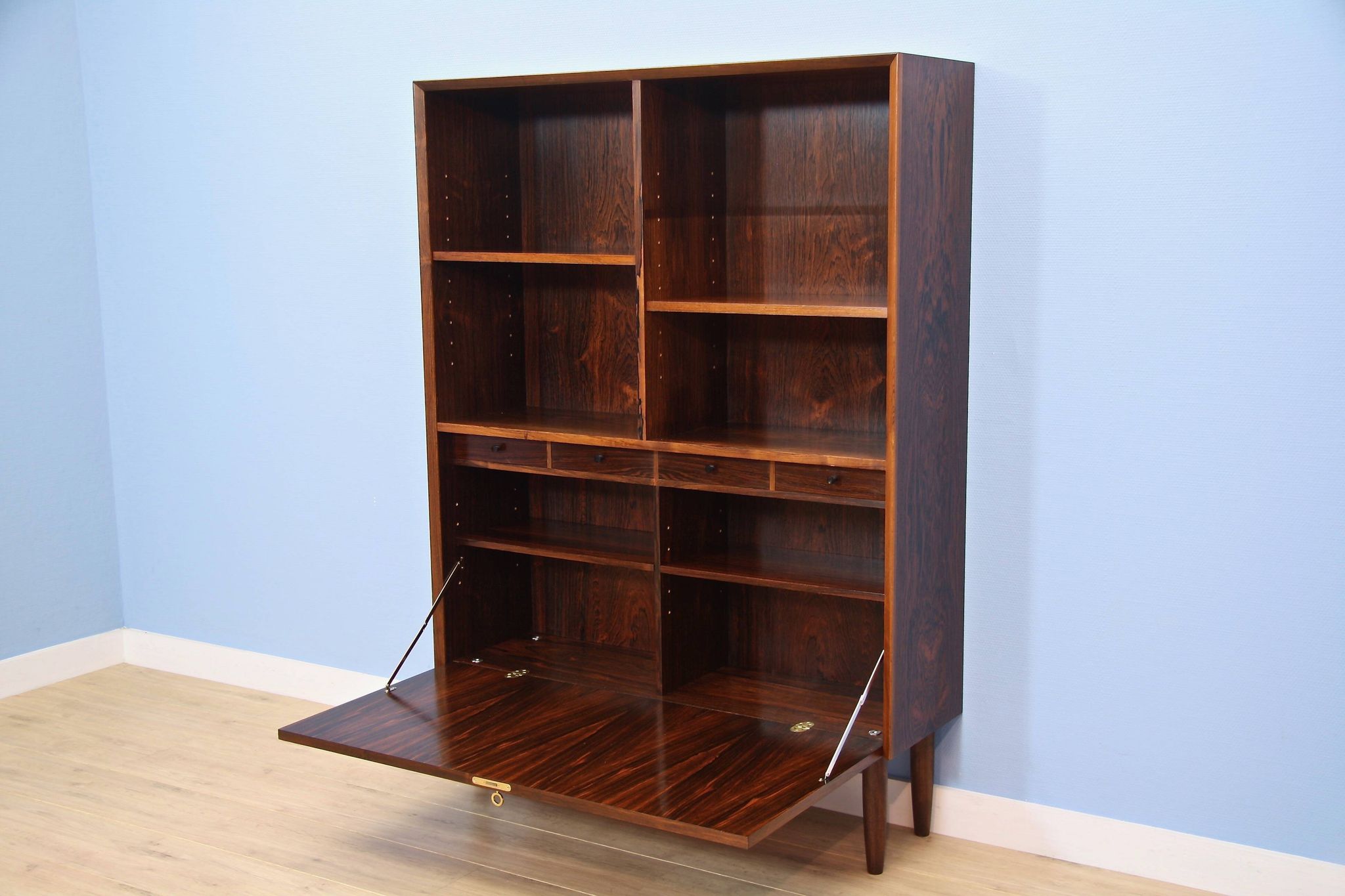 Bibliothèque danoise en palissandre par Gunni Omann pour Omann Jun Møbelfabrik, 1960