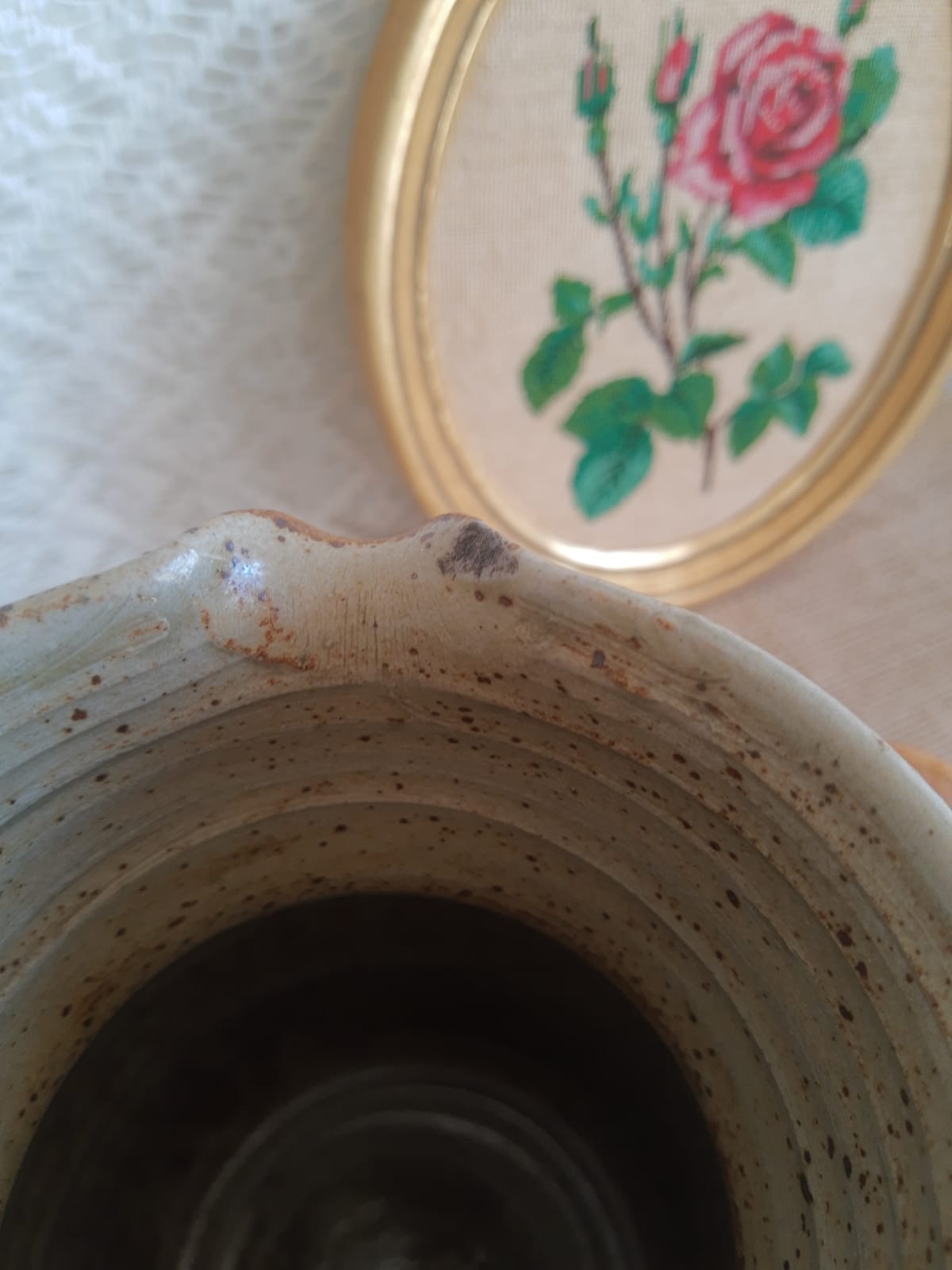 Vintage stoneware jug/pitcher