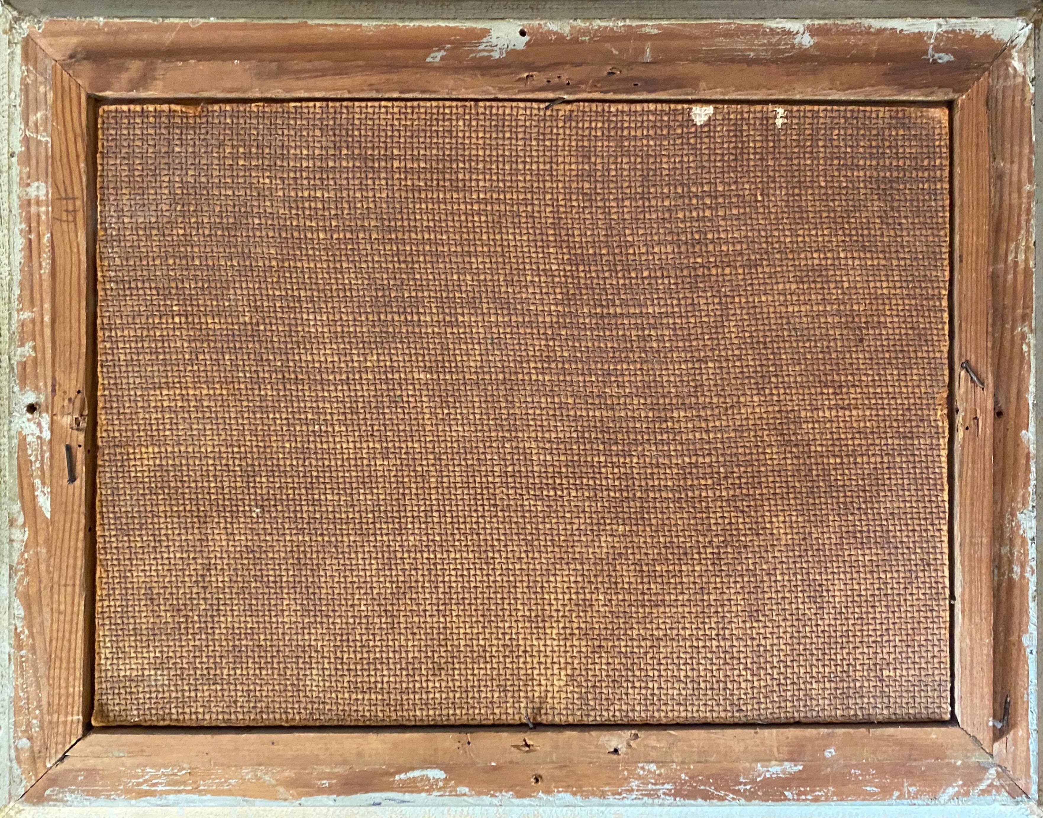 HSP Table Landscape "Village to the river" with frame, middle XX°