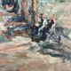 Le Lavandou, oil on panel signed Faraoni