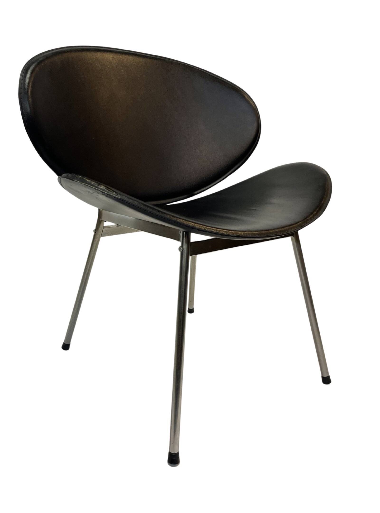 Vintage dining chairs set of four Italy 1990's Design in Black