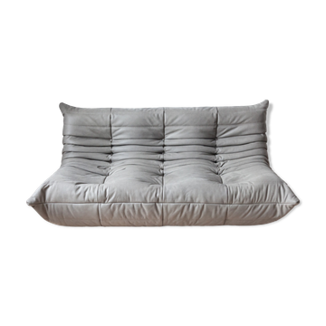 Sofa 3 places leather designed by Michel Ducaroy 1973