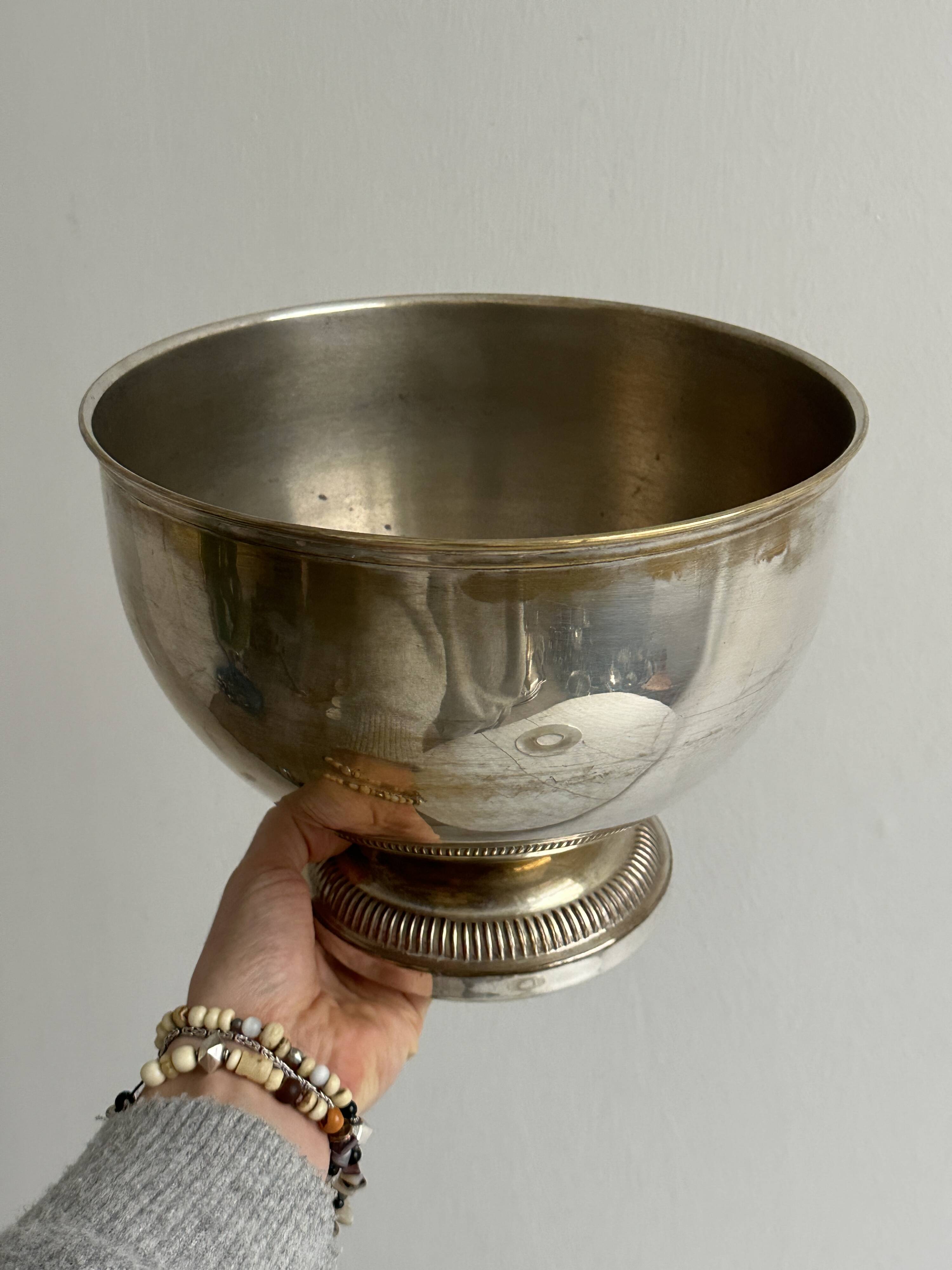 antique patinated champagne ice bucket