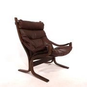 Fauteuil en cuir Westnofa Siesta par Ingmar Relling, 1960