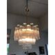 Clear “tronchi” murano glass chandelier d60