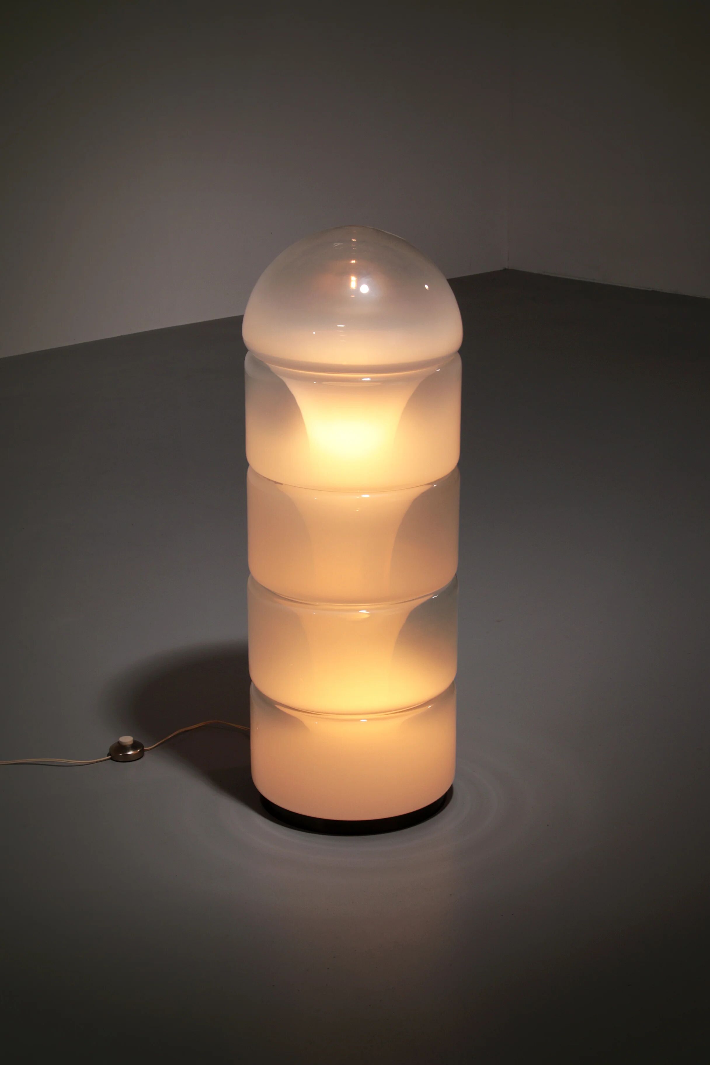 Lampadaire « Sfumato » LT 316 de Carlo Nason pour Mazzega, années 1970