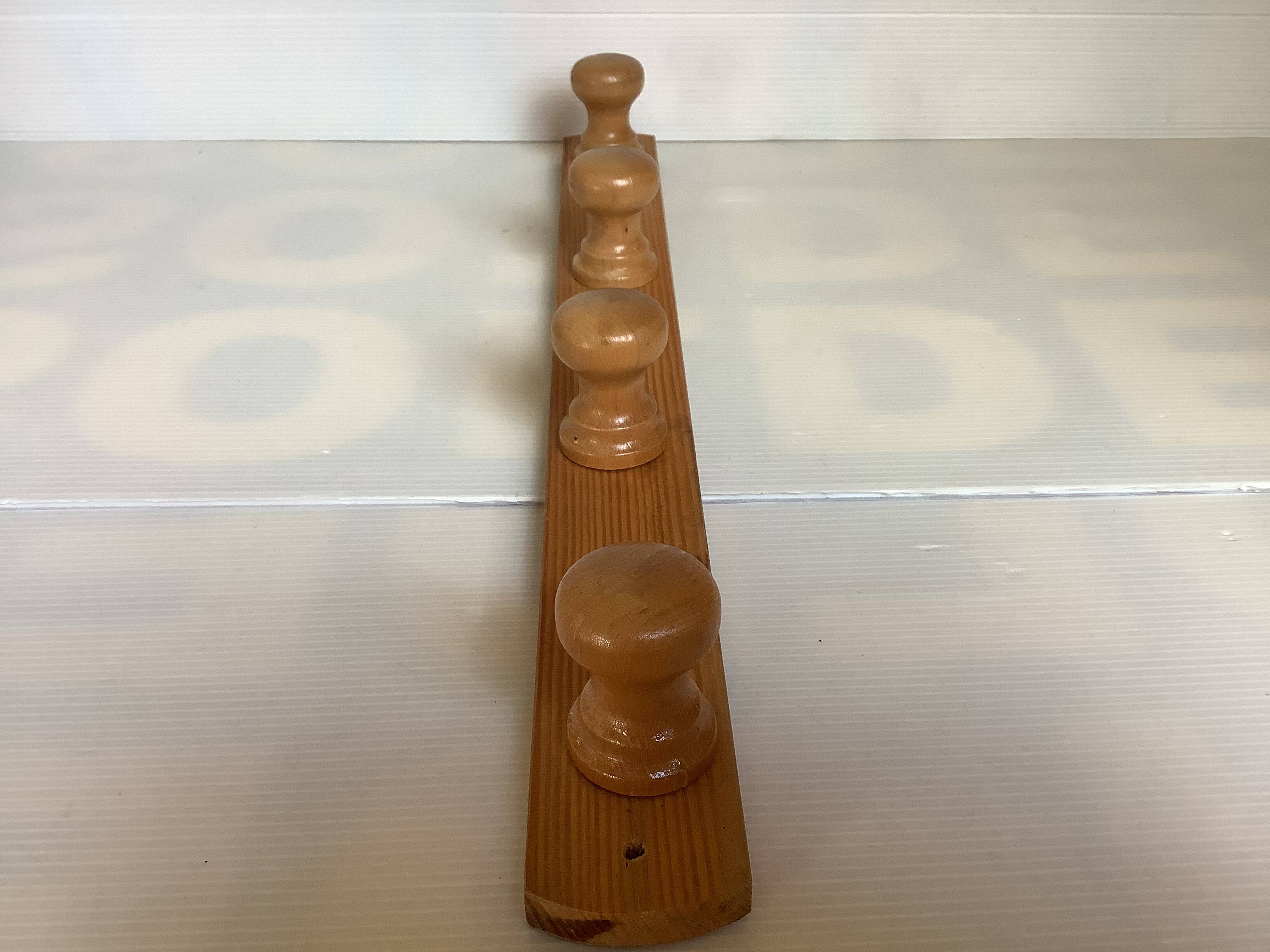 Porte manteau bois pin