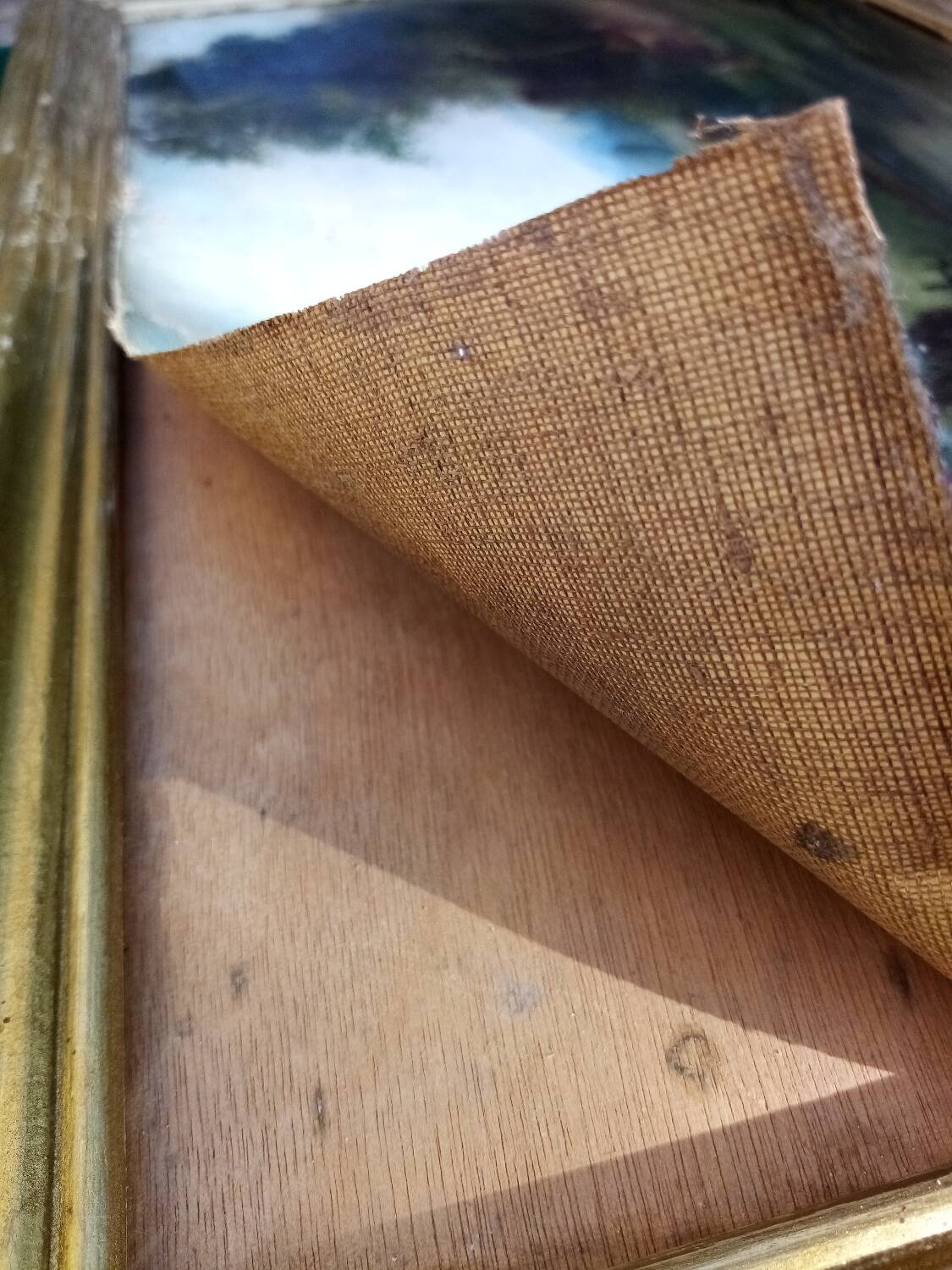 Farm landscape scene painting