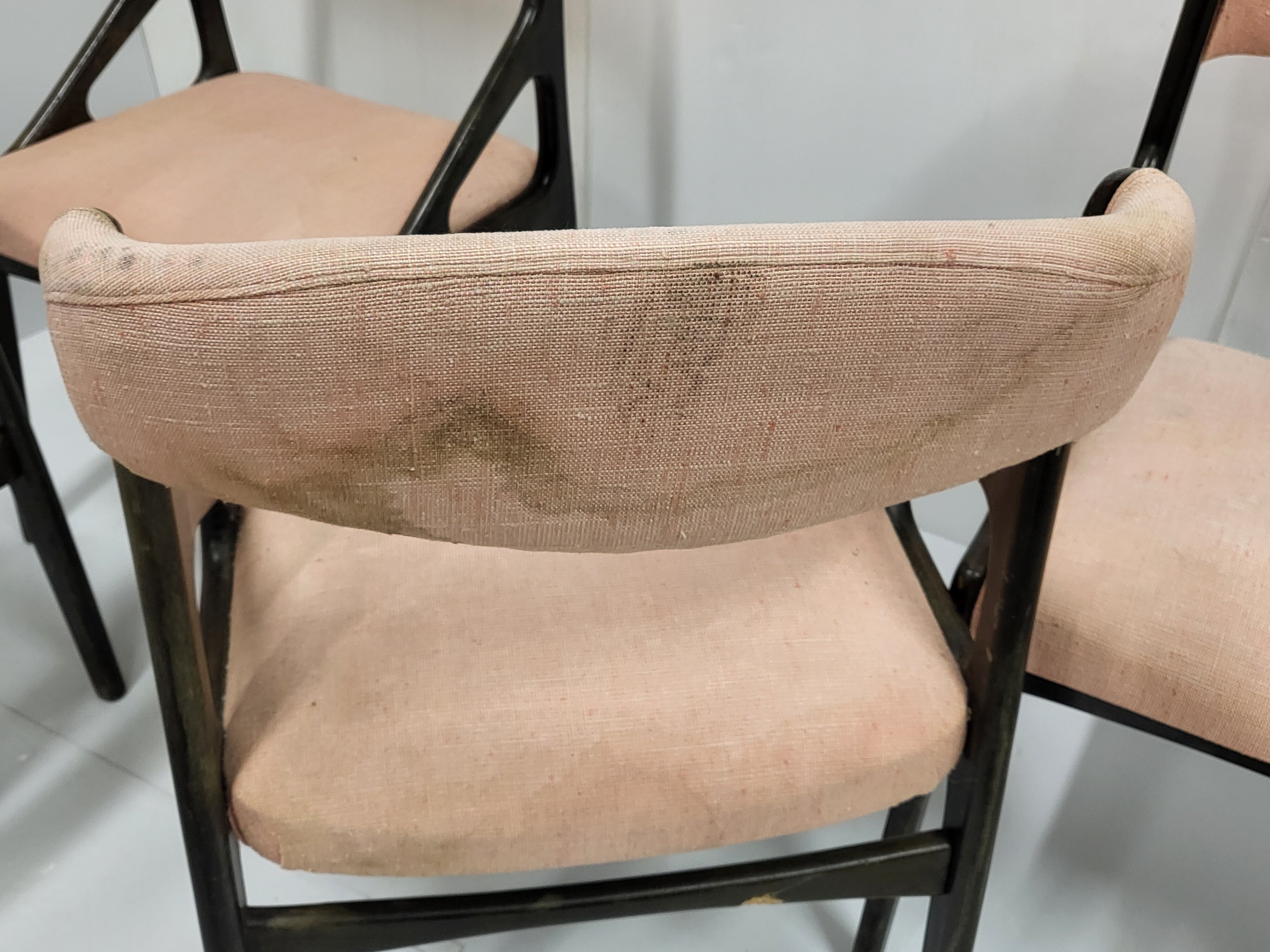 Suite de 6 chaises scandinaves 1960