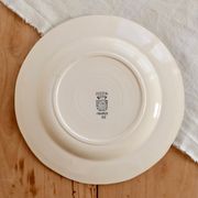 Vintage ironstone plate from Digoin – Blue rose pattern