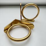 Bookends circles brass