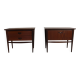 Sixties dutch design set of night stands by Louis van Teeffelen for Webe