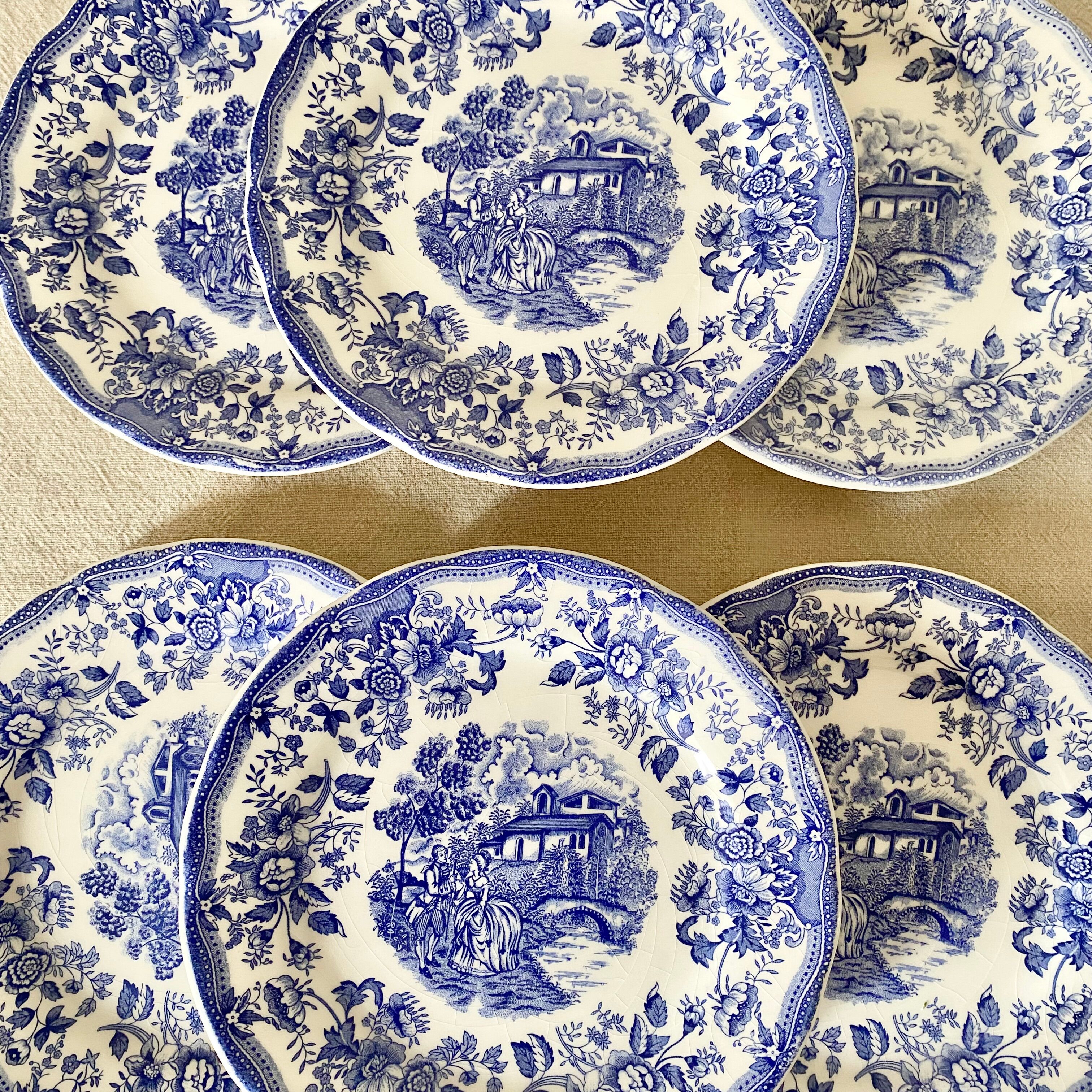 English dessert plate