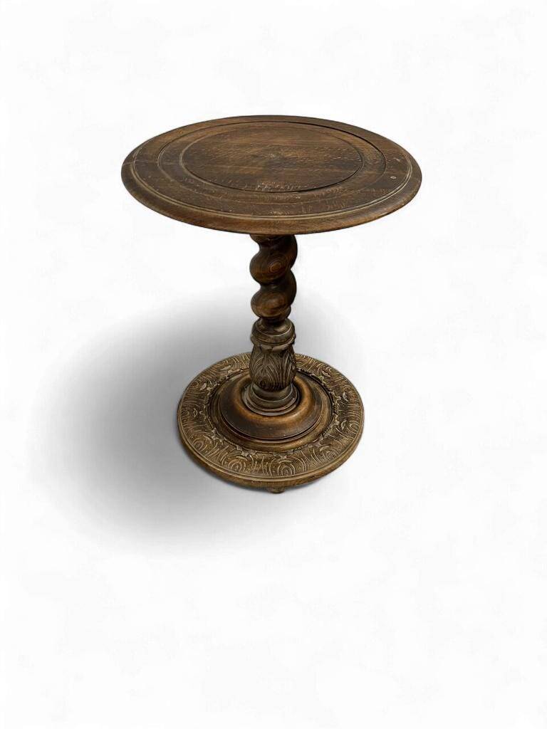 Vintage wooden side table / plant table / table base