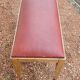 Art Deco piano stool bench in original Skai.
