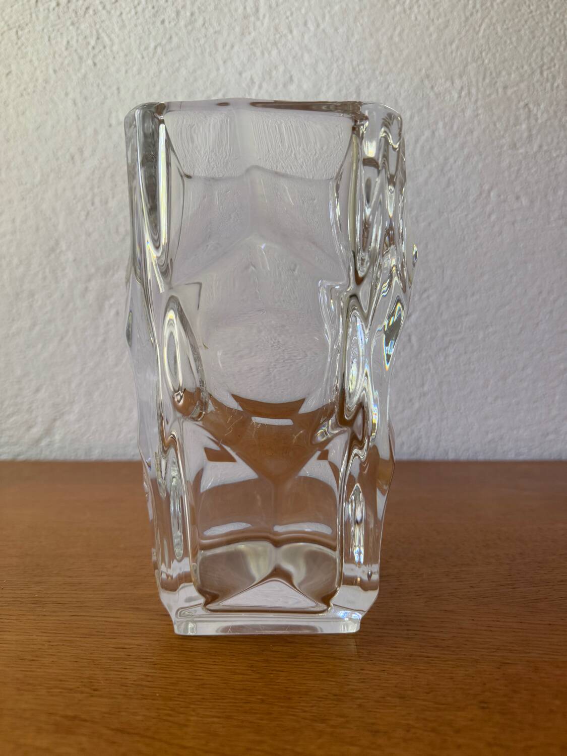 Solid Sèvres crystal vase from the 1950s