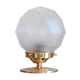 Bedside lamp desk brass globe frosted glass art deco