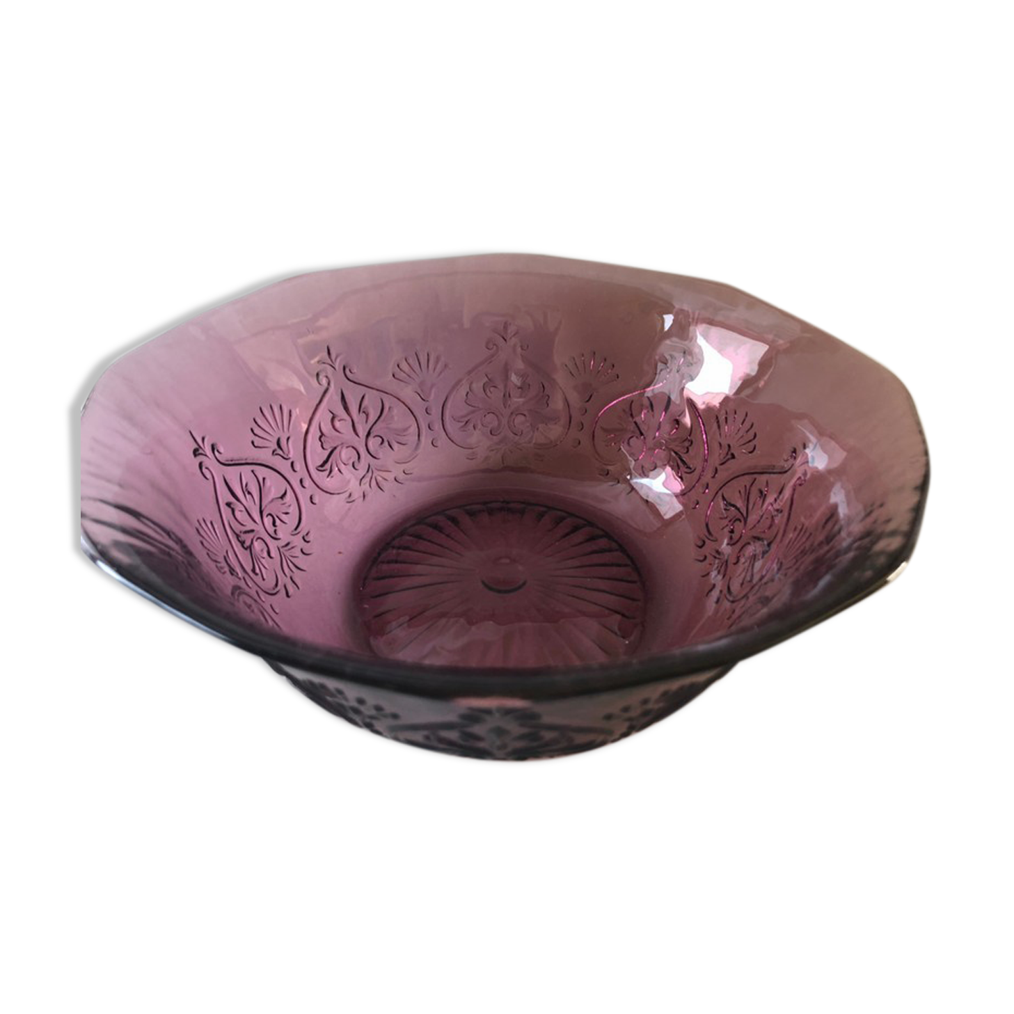 Vintage retro glass bowl