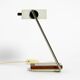 Rare original 1960s Kaiser Leuchten light metal teak table lamp