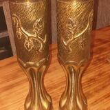 Vases socket copper brass shell