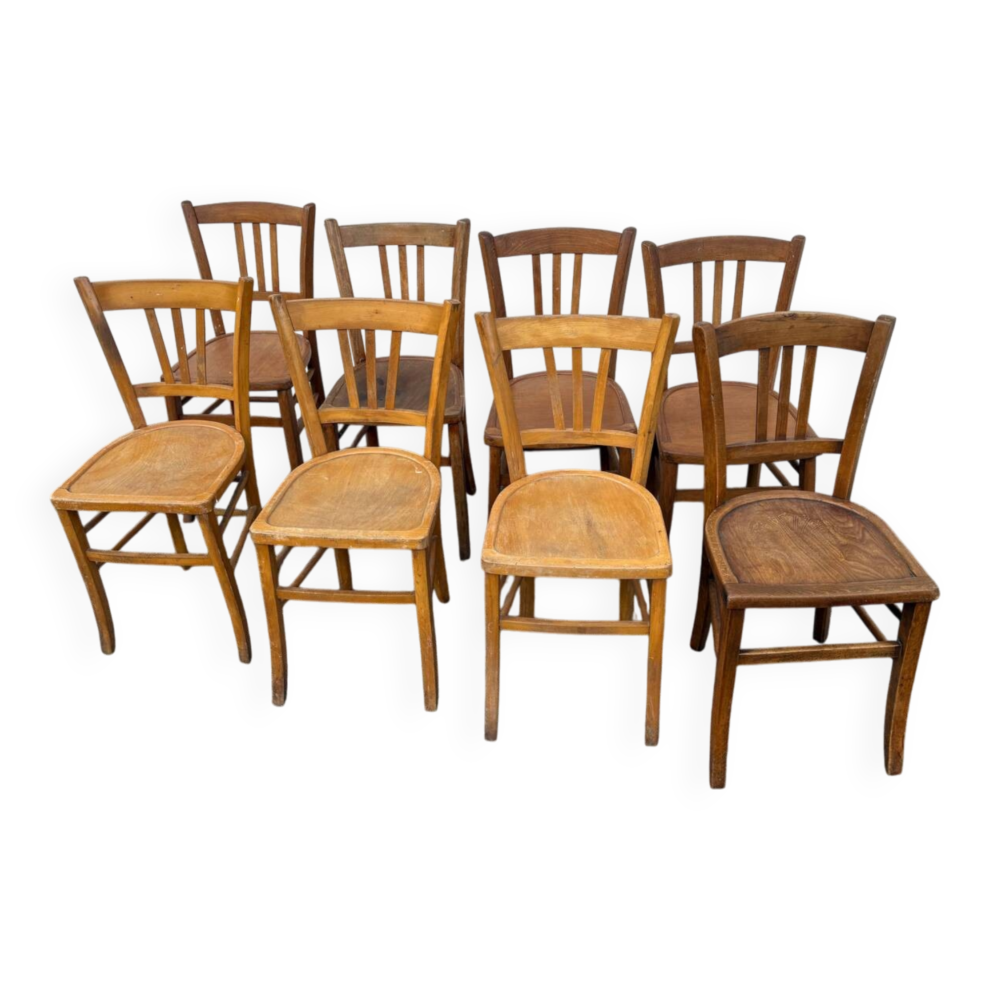 Set de 8 chaises bistrot