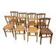 Set de 8 chaises bistrot