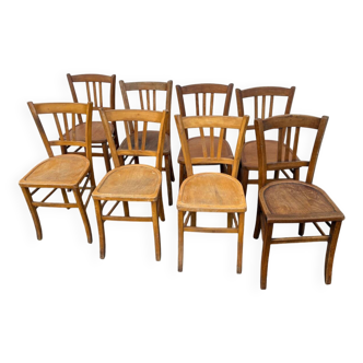 Set de 8 chaises bistrot