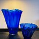 Duo of handkerchief vases in glass paste 70s-80s