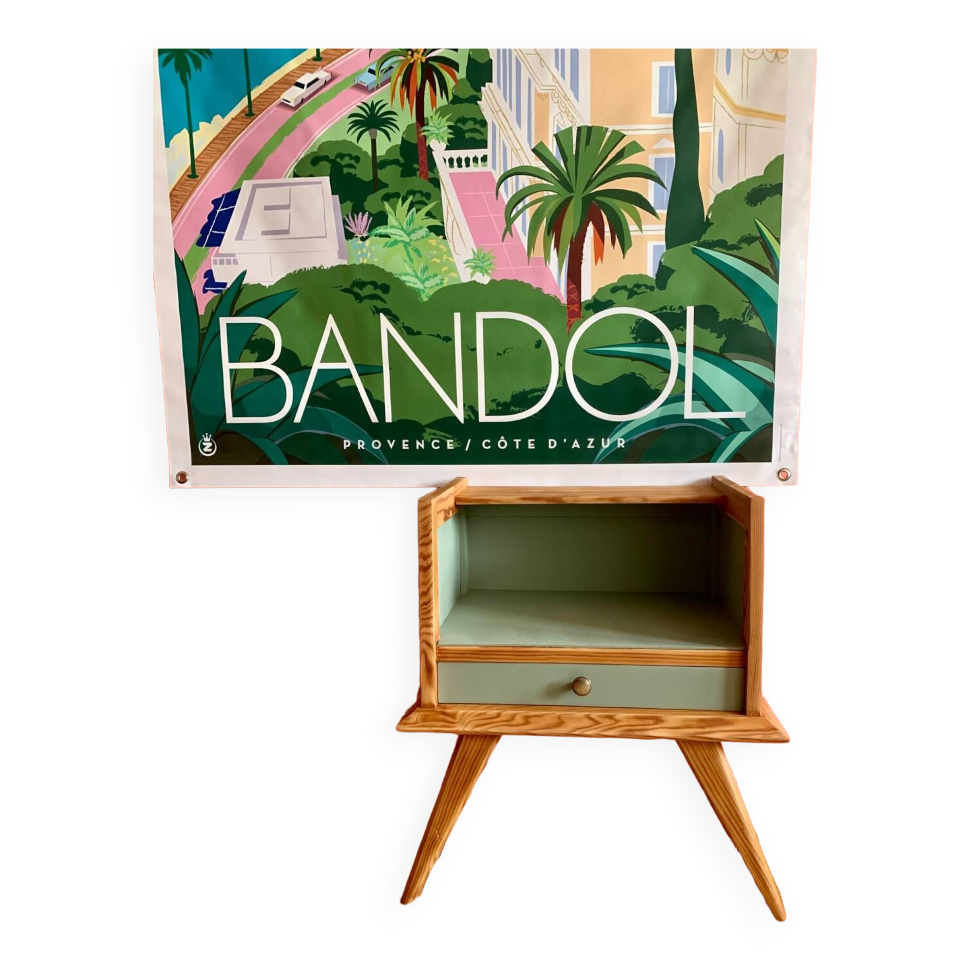 Vintage bedside table