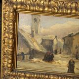 Old painting French school 19th century