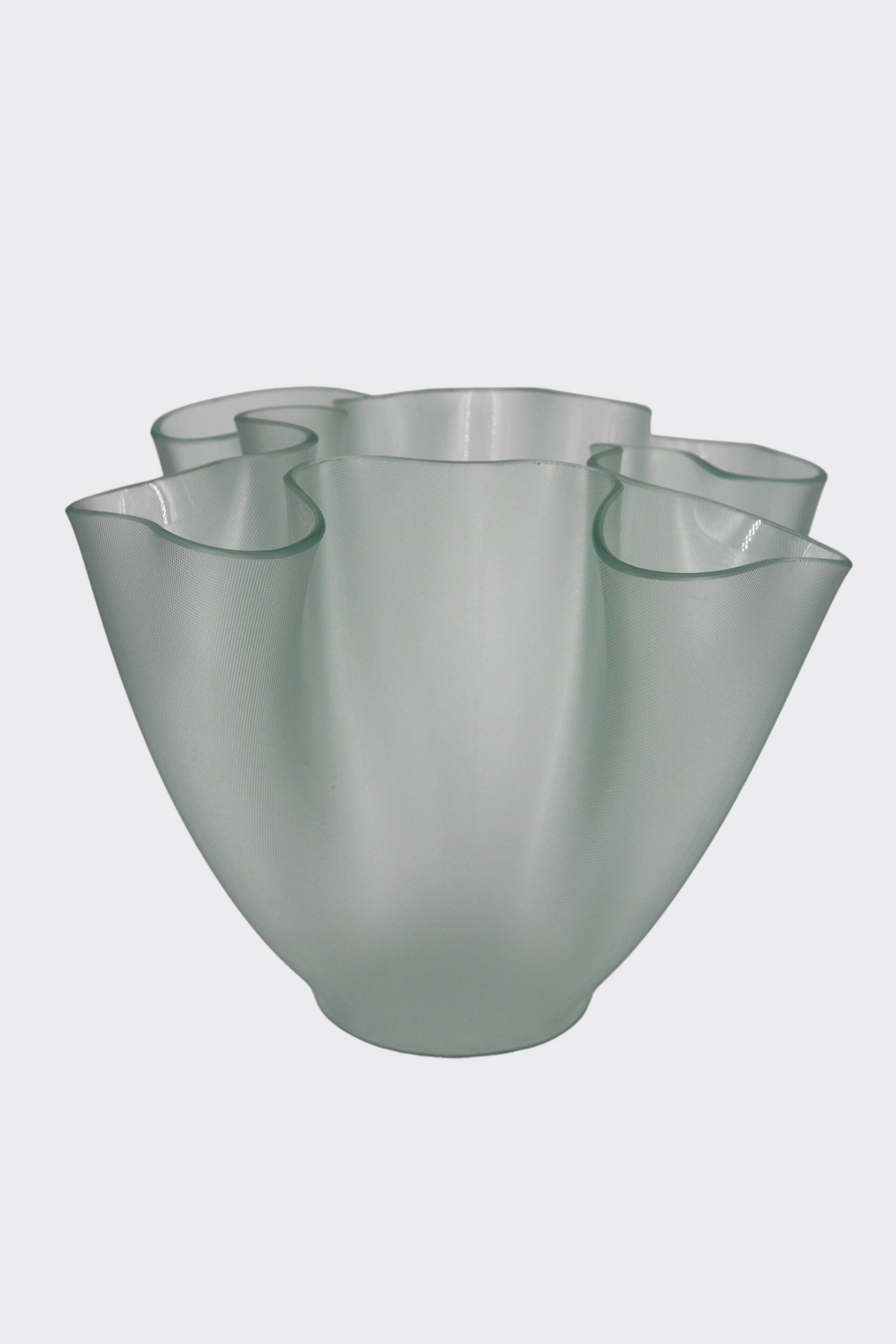 Glass Vase, "Cartoccio" model by Pietro Chiesa for Fontana Arte