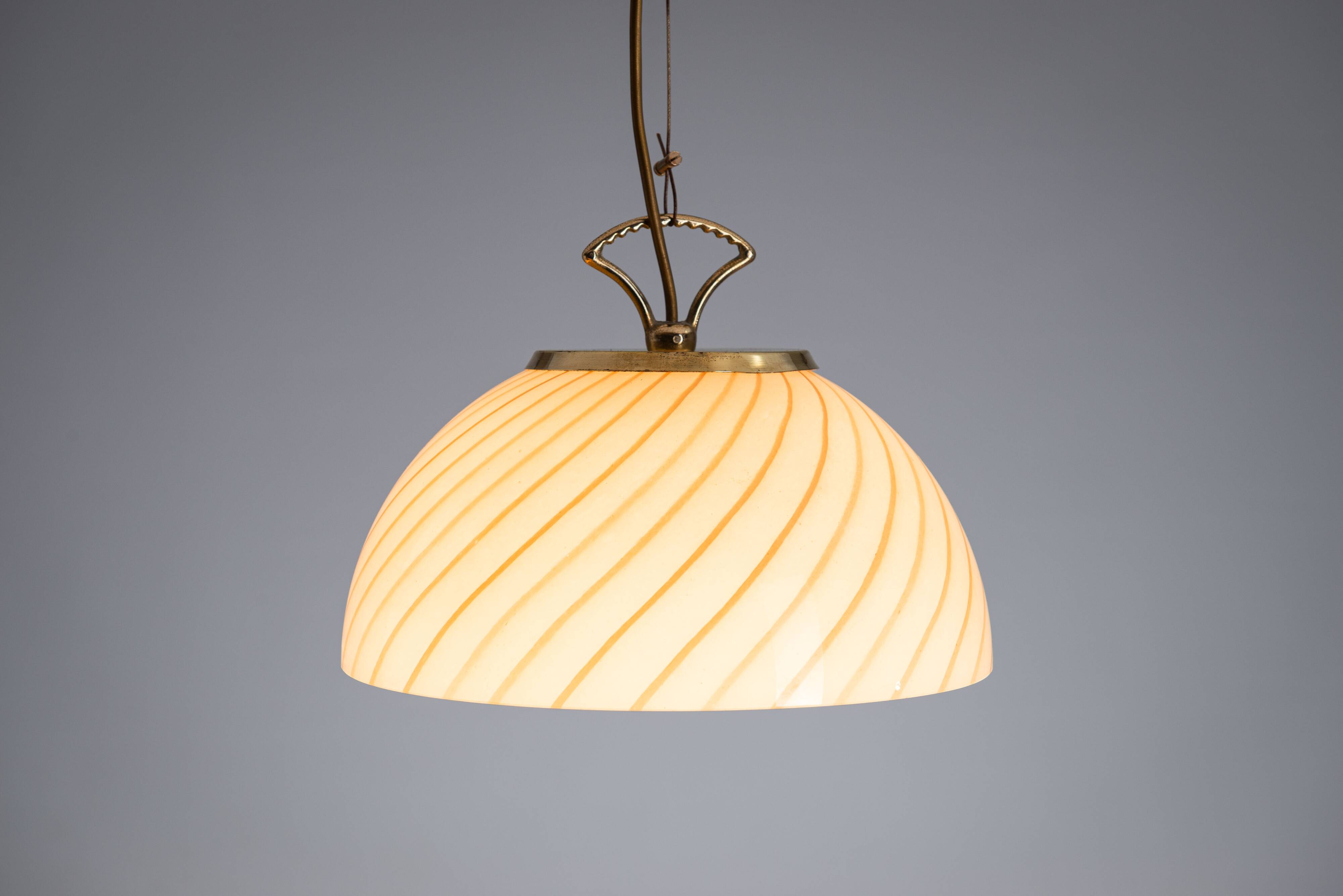 Ceiling lamp with Murano glass shade