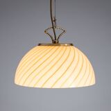 Ceiling lamp with Murano glass shade