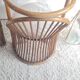 Pair of vintage rattan armchairs circa the 1960s.