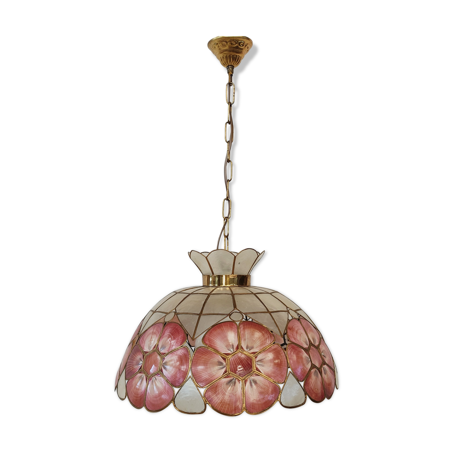 Vintage mother-of-pearl chandelier