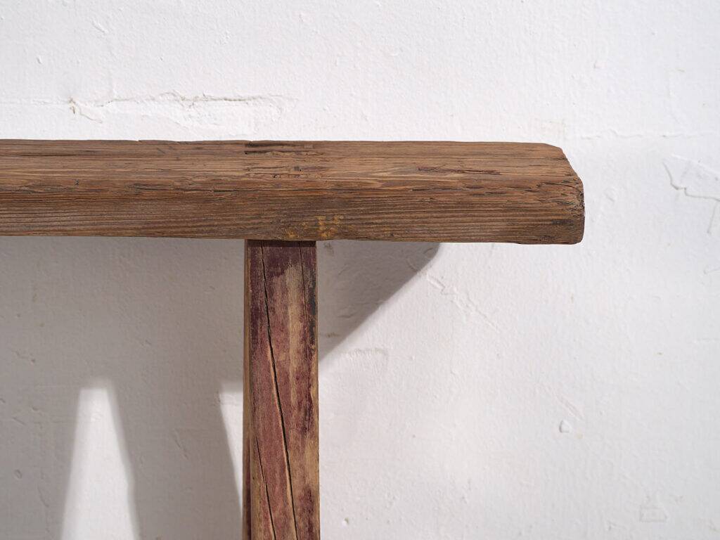 Antique solid wood bench (c.1870) #27