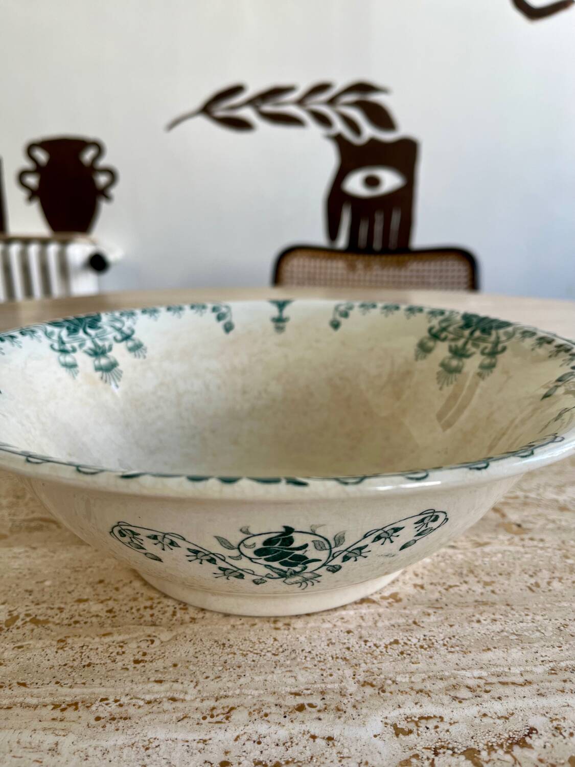 Onaing iron clay salad bowl