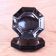 6 black Arcoroc Octime dessert plates, vintage, France