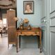 Bureau anglais, console en pin