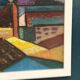 Large oil on panel by Josef Gustafsson, Cubist Landscape, Signed