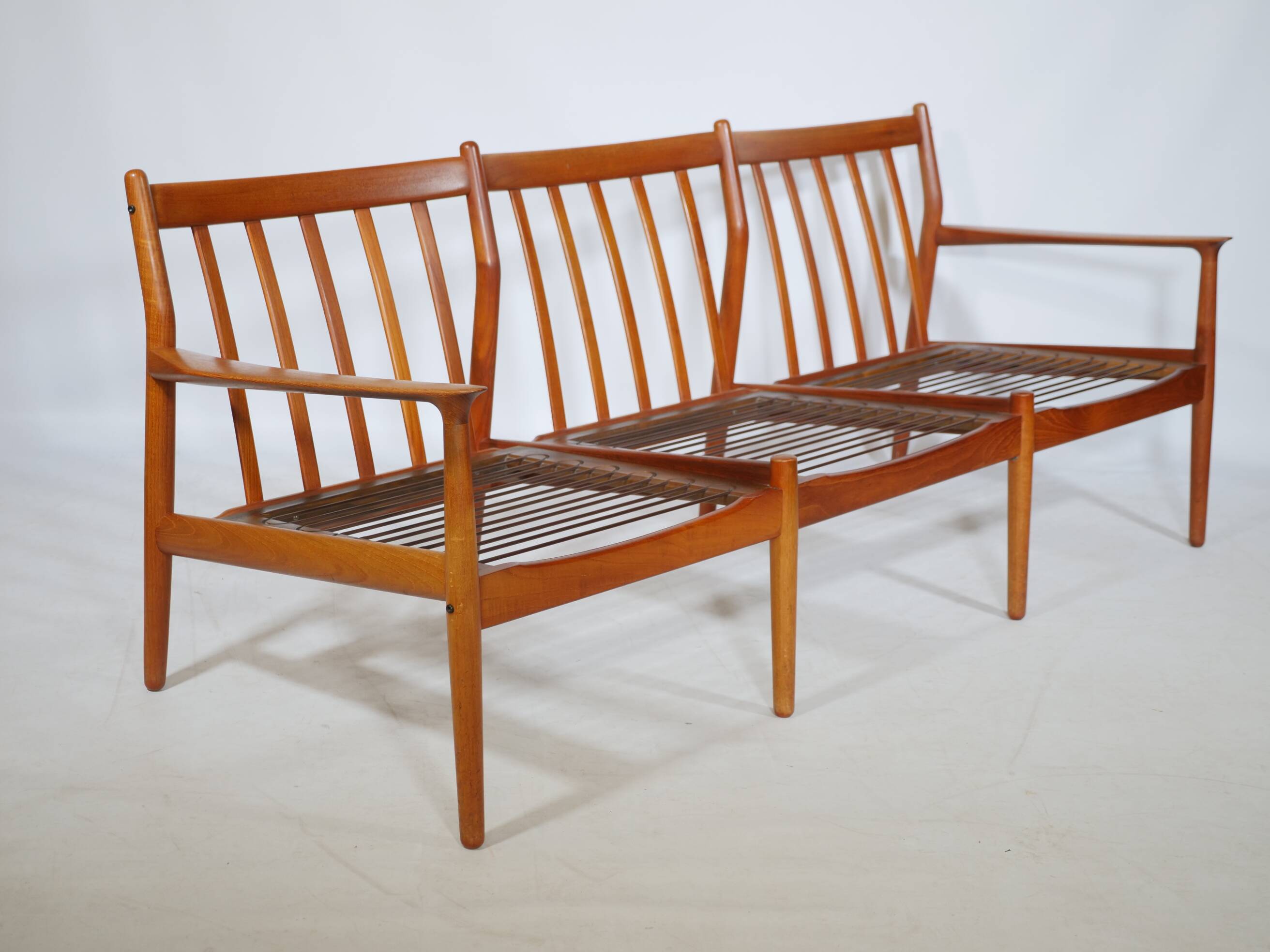 Danish Design Teak Sofa Couch Three-Seater by Svend Aage Eriksen for Glostrup, 1960s